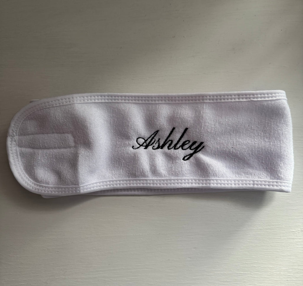 Custom Embroidered Spa Headband