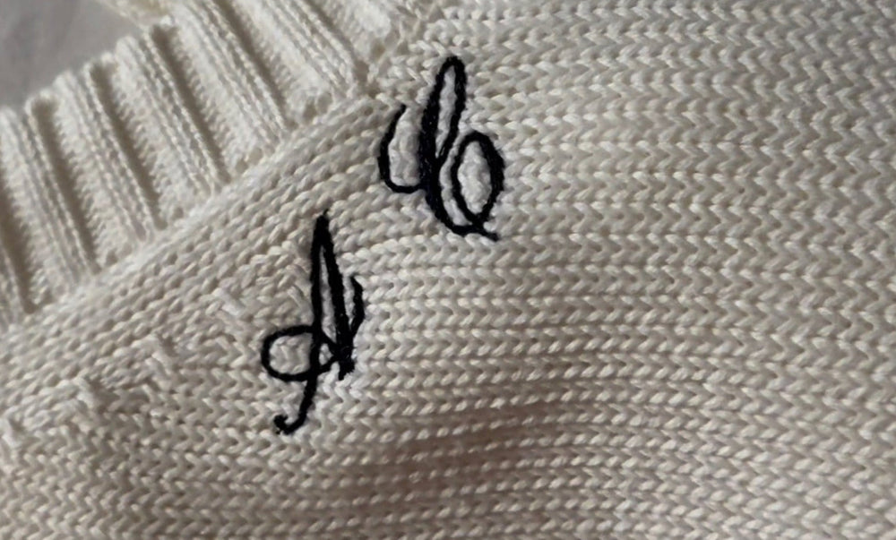 Christmas monogram embroidery
